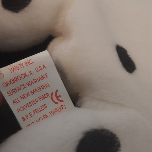 TY Beanie Babies Set Of 3 Dogs- Spot 1993, Dotty 1996 And, Butch 1999 - Picture 10 of 14